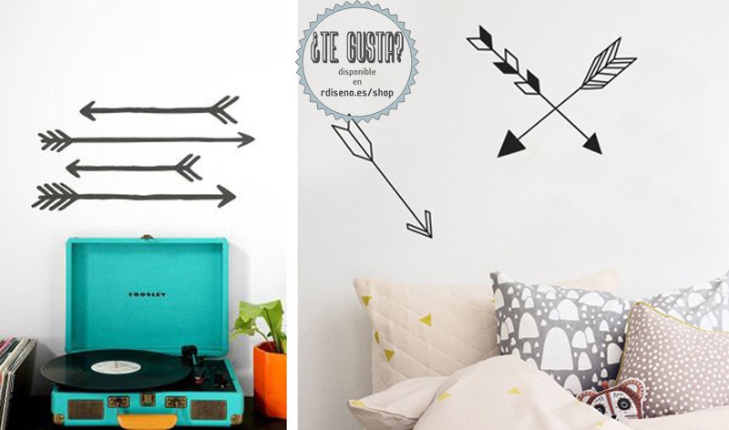 RDISENO INTERIORISMO DECORACIÓN MADRID decoración con flechas wall stickers_02