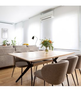 Mesa de comedor de madera maciza de roble MAE 160x90cm...