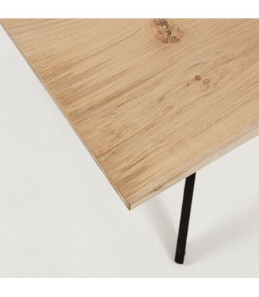 Mesa de comedor de madera maciza de roble MAE 160x90cm (varios acabados)
