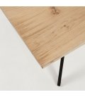 Mesa de comedor de madera maciza de roble MAE 160x90cm (varios acabados)