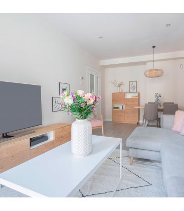 Mueble TV con zócalo o patas NORWAY 200 cm con 2 puertas, 3 cajones y 1 hueco (varios acabados)