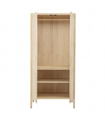 Armario de madera y rejilla MARIANA