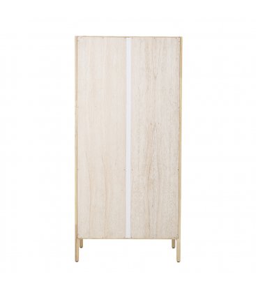 Armario de madera y rejilla MARIANA