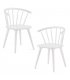 Pack de 2 sillas de madera con reposabrazos en color blanco KIRK