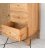 Aparador de madera maciza con 3 cajones y puerta de rejilla NUSA