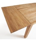 Mesa de comedor extensible rectangular de roble macizo DIRA