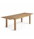 Mesa de comedor extensible rectangular de roble macizo DIRA