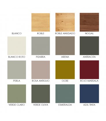 Mueble de TV, módulo de pared con puertas y estante ZISA (varios acabados y apoyos)