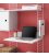 Estantería STRING de 3 módulos con 2 cabinets, escritorio y multimedia en blanco y roble.