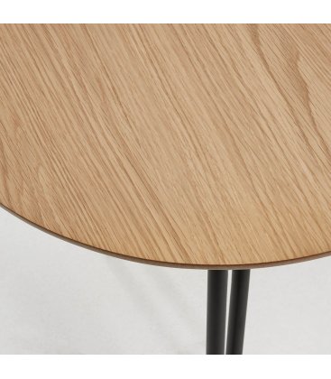 Mesa de comedor circular extensible con sobre...