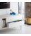 Mueble TV blanco roto y madera con 2 puertas, 2 cajones push y 1 hueco CORVO