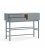 Consola gris claro y madera con 1 puerta, 2 cajones push y 1 hueco CORVO
