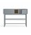 Consola gris claro y madera con 1 puerta, 2 cajones push y 1 hueco CORVO