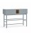 Consola gris claro y madera con 1 puerta, 2 cajones push y 1 hueco CORVO