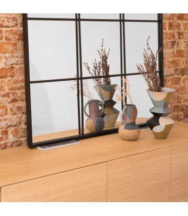 Mueble TV con zócalo o patas NORWAY 200 cm con 1 disquera, 2 cajones y 2 puertas (varios acabados)