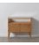 Aparador de madera maciza de mango con 2 puertas de rejilla MASKI