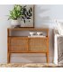 Aparador de madera maciza de mango con 2 puertas de rejilla MASKI