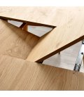 Mesa de comedor redonda extensible NORWAY (varios acabados)