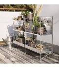 Estantería STRING autoportante para exterior de 2 módulos en metal galvanizado.