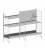 Estantería STRING autoportante para exterior de 2 módulos en metal galvanizado.