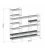 Estantería STRING para exterior de 3 módulos en metal galvanizado.