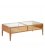 Mesa de centro de madera maciza de mango y ratán MASKI