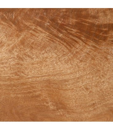 Mesa de centro de madera maciza de mango y ratán MASKI