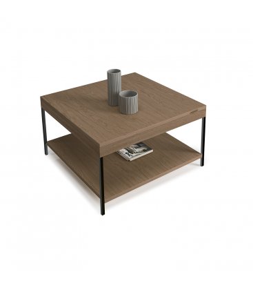 Mesa de centro elevable con almacenaje RELEV (varios acabados)