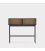 Consola de madera de roble y patas metálicas con 2 puertas BLUR (varios acabados)