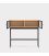 Consola de madera de roble y patas metálicas con 2 puertas BLUR (varios acabados)