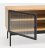 Mueble de TV de madera de roble y patas metálicas con 4 puertas BLUR (varios acabados)