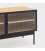 Mueble de TV de madera de roble y patas metálicas con 4 puertas BLUR (varios acabados)