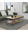Mesa de centro elevable con almacenaje LEVER (varios acabados)