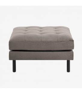 Reposapiés cuadrado de terciopelo gris INGE 2