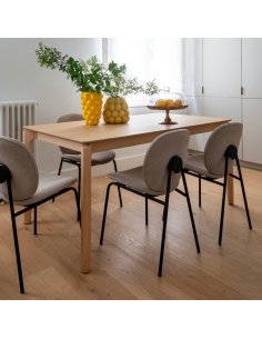 Mesa de comedor extensible de madera JOVIK (varios tamaños)
