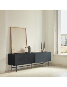 Mueble TV con 2 puertas y 2 cajones NUBE (varios acabados) 2