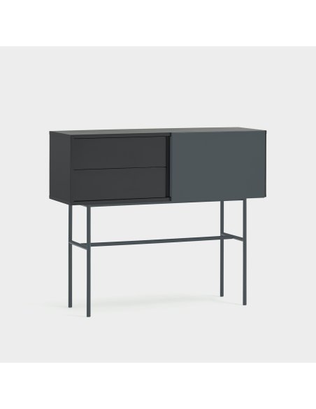Consola con 1 puerta y 2 cajones NUBE (varios acabados)