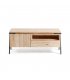 Mueble de TV de madera maciza y patas negras LIZ