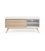 Mueble de TV de estilo nordico en blanco y madera de fresno QUIK
