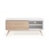 Mueble de TV de estilo nordico en blanco y madera de fresno QUIK
