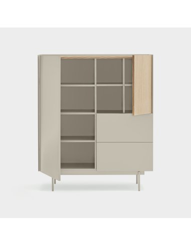 Aparador con 2 puertas, 2 cajones y 2 huecos...