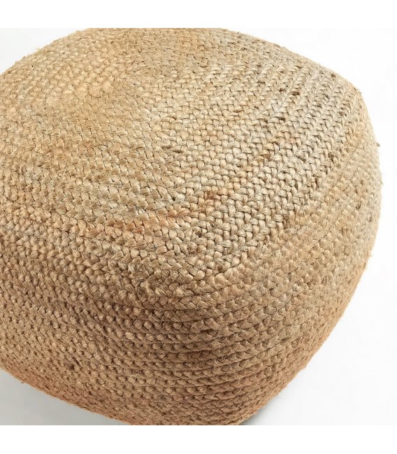 Puf de yute color natural NATURE