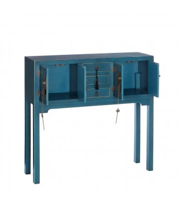 Consola azul petróleo de estilo asiático TIBET