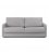 Sofá cama de 3 plazas tapizado en gris SUN