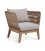 Butaca para exteriores beige CAPRI