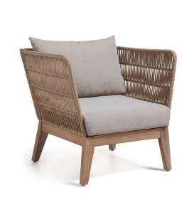 Butaca para exteriores beige CAPRI