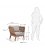 Butaca para exteriores beige CAPRI