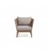Sillón para exteriores beige CAPRI