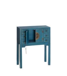 Consola pequeña azul petróleo de estilo asiático TIBET 2