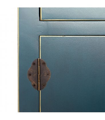 Consola pequeña azul petróleo de estilo asiático TIBET